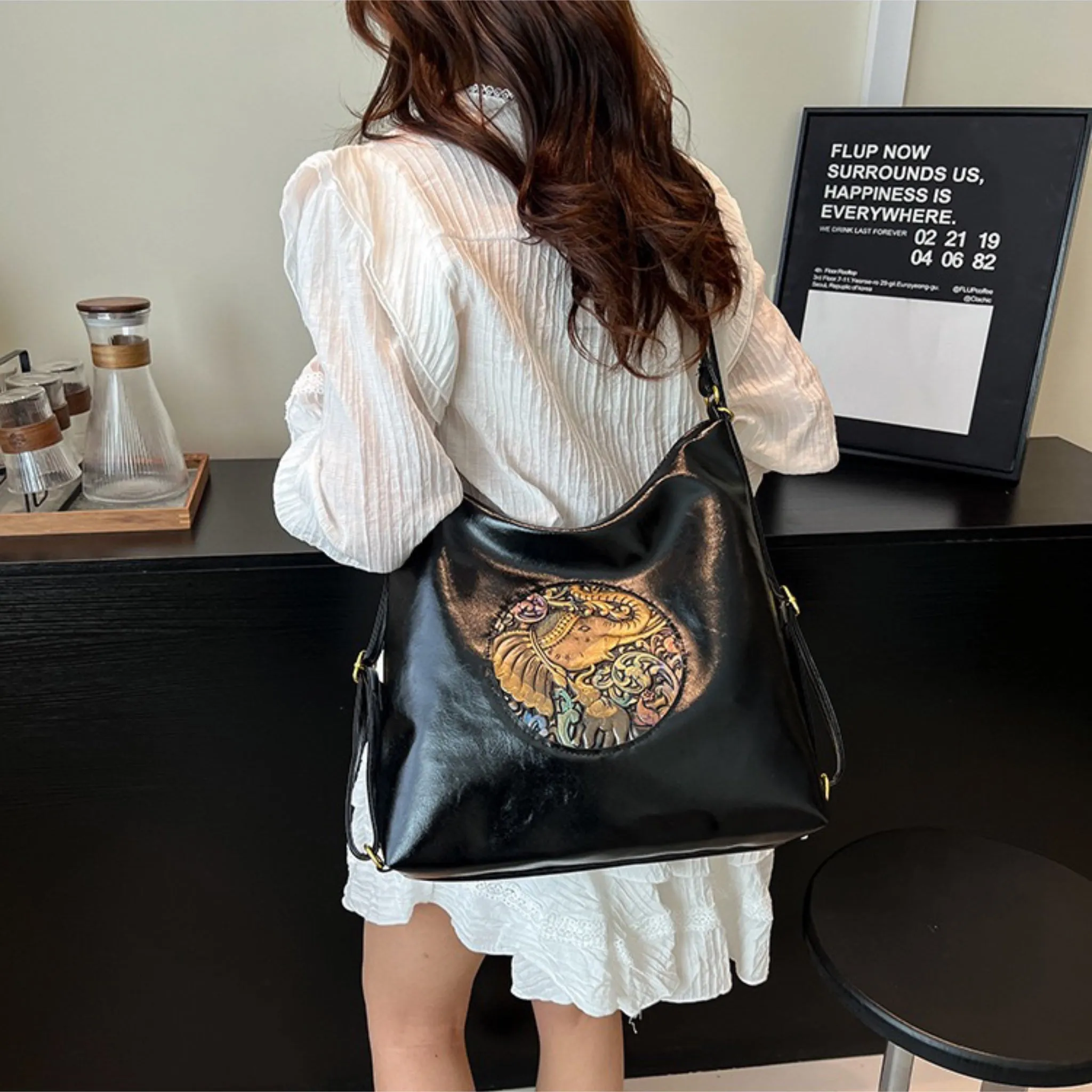 Black Zemo 2-in-1 Tote Backpack