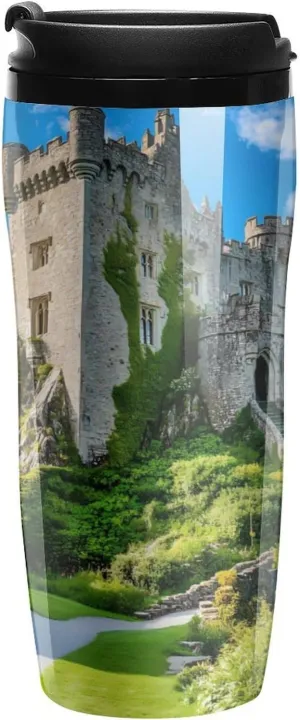 Blarney Castle County Cork Ireland Coffee Mug with Lid Portable Tumbler Water Bottle for Travel Business 350ml