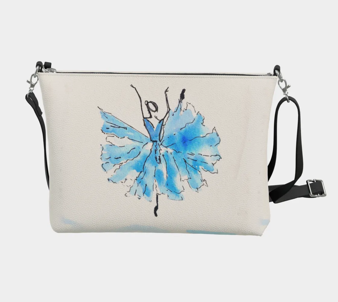 Blue Ballerina Crossbody Bag