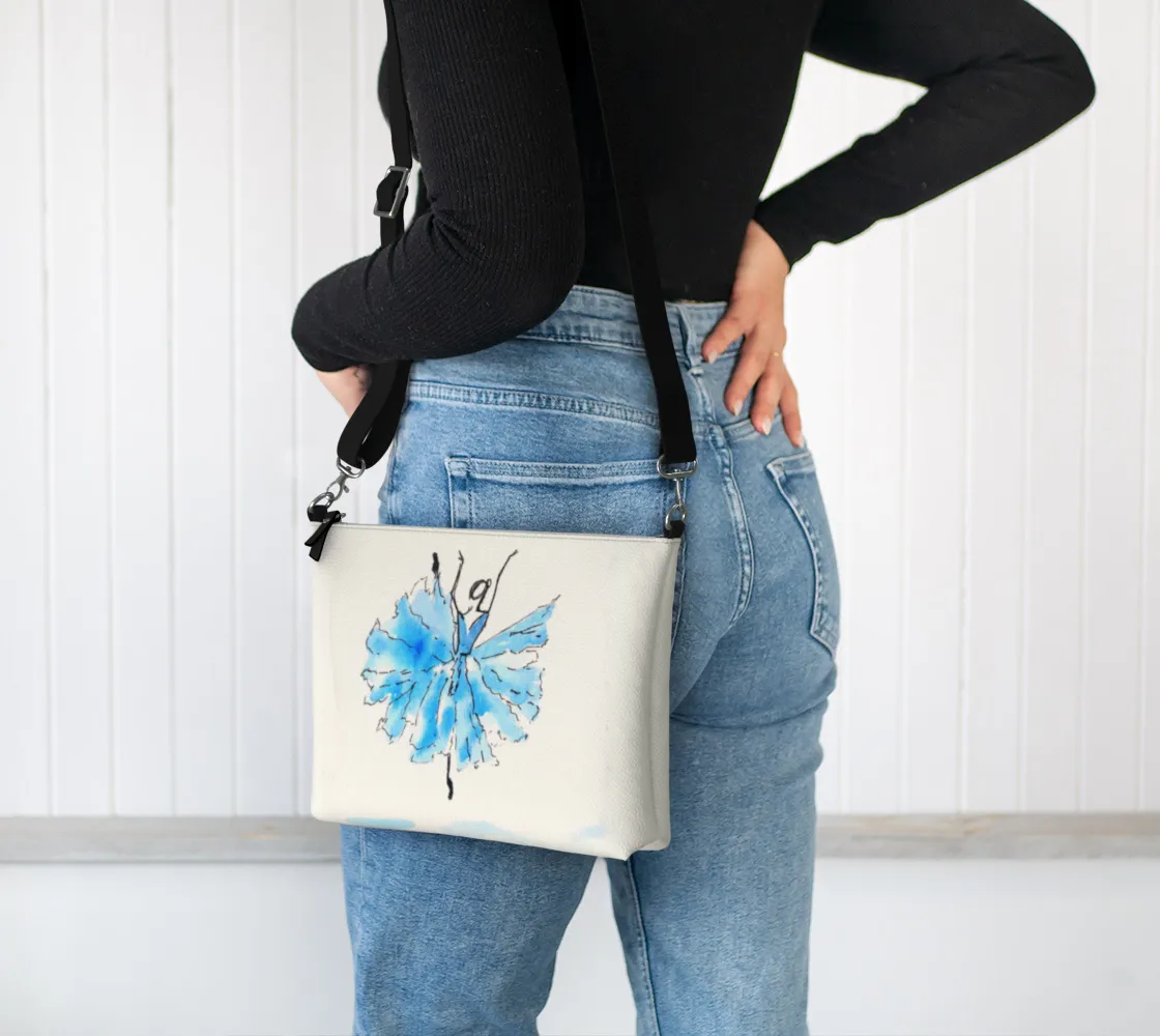 Blue Ballerina Crossbody Bag