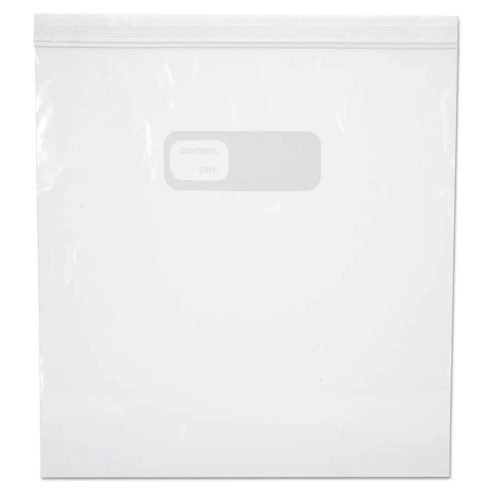Boardwalk BWK1GALBAG 1 Gallon, 10.56 in. x 11 in. LDPE Reclosable Food Storage Bags - Clear (250/Box)