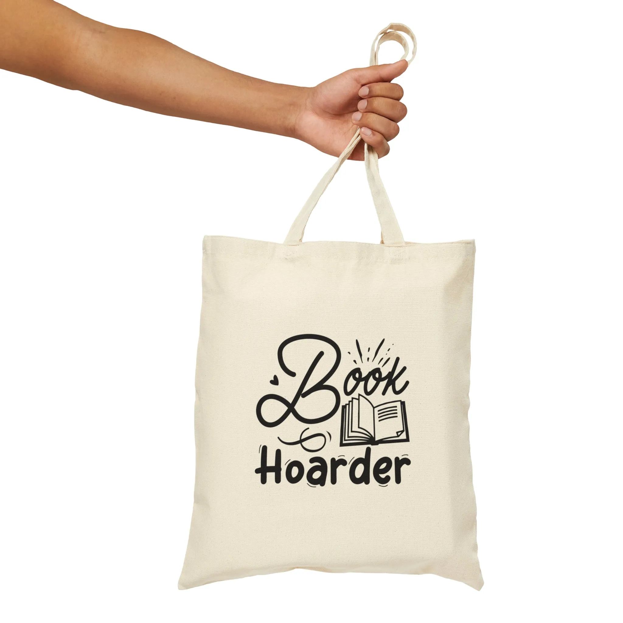 Book Hoarder Cotton Canvas Tote Bag