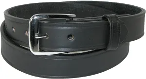 Boston Leather Men's 1.25" 10-12 oz Bridal Leather Work Belt
