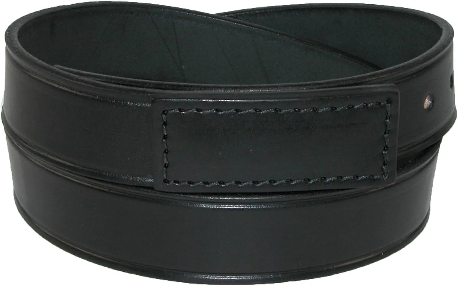 Boston Leather Men's Big & Tall Leather Movers & Mechanics No Scratch Work Belt, 3X, Black