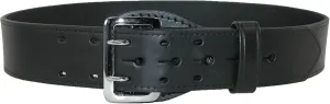Boston Leather Men's Fully Lined Sam Browne Leather Work Belt, 38, Black