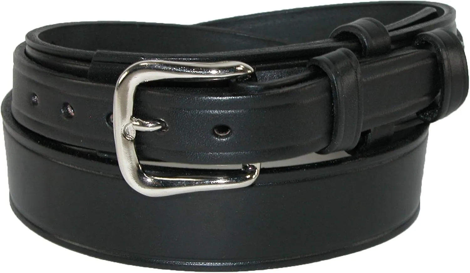 Boston Leather Men's Heavy Duty Leather Ranger Work Belt, 42, Black