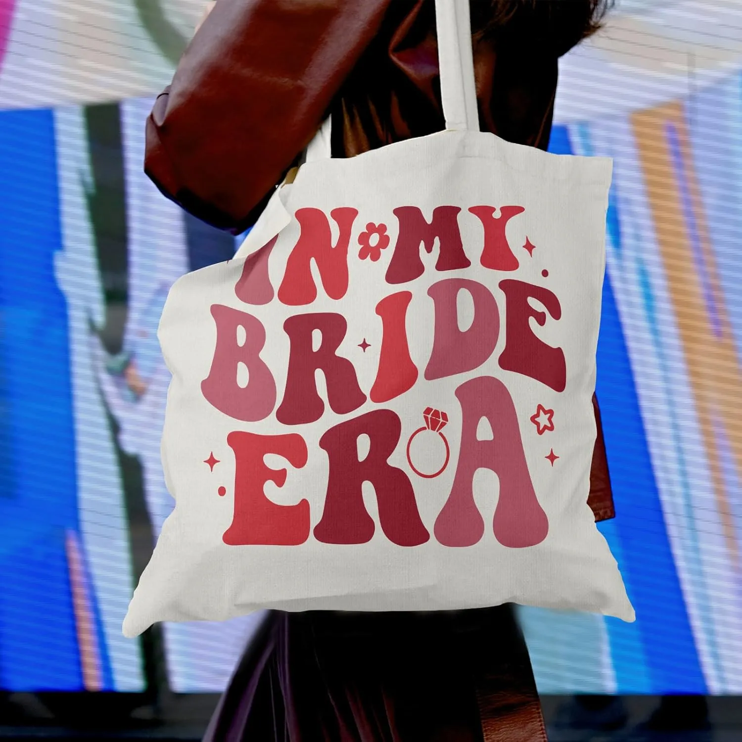 Bridal Canvas Tote Bag - Bride & Wifey Gifts for Wedding & Engagement