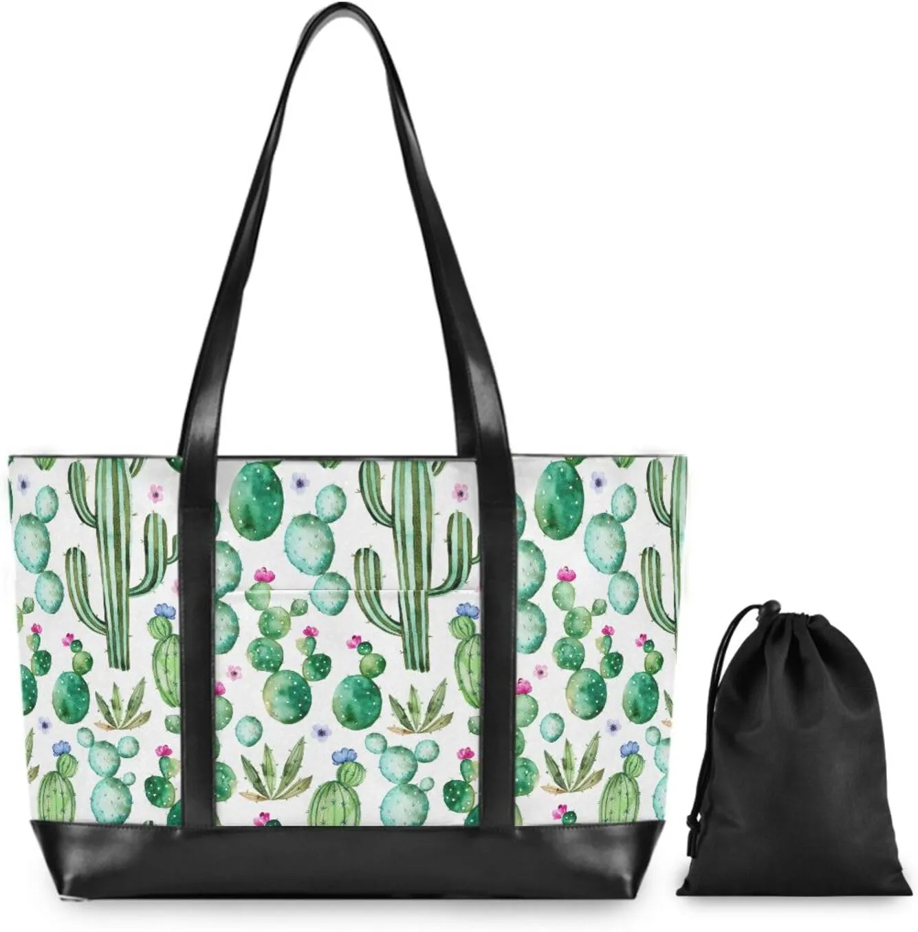 Butterflies Laptop Tote Bag for Women Travel Work Bag Handbags Purse Canvas Teacher Tote Bags with Zipper