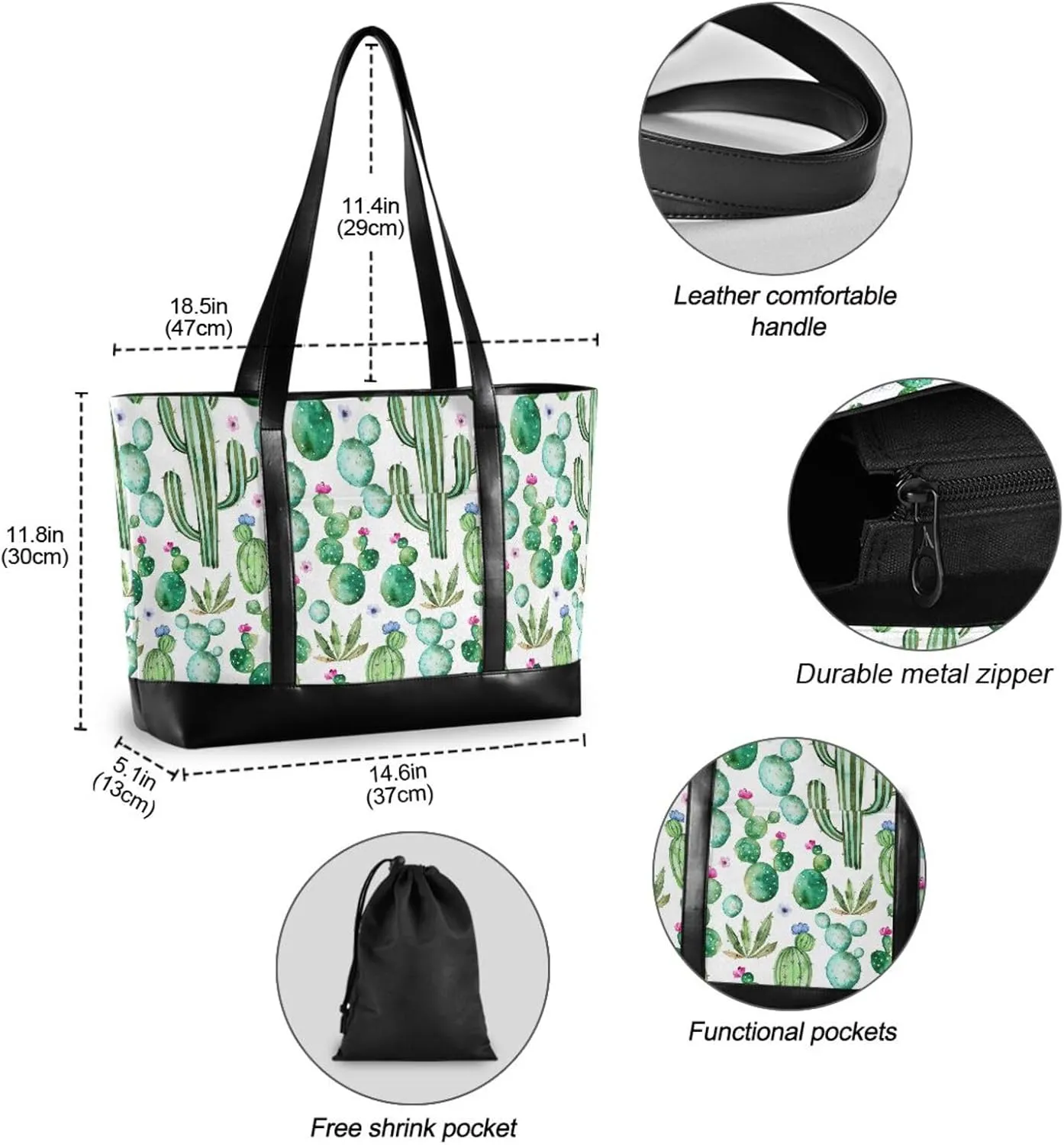 Butterflies Laptop Tote Bag for Women Travel Work Bag Handbags Purse Canvas Teacher Tote Bags with Zipper