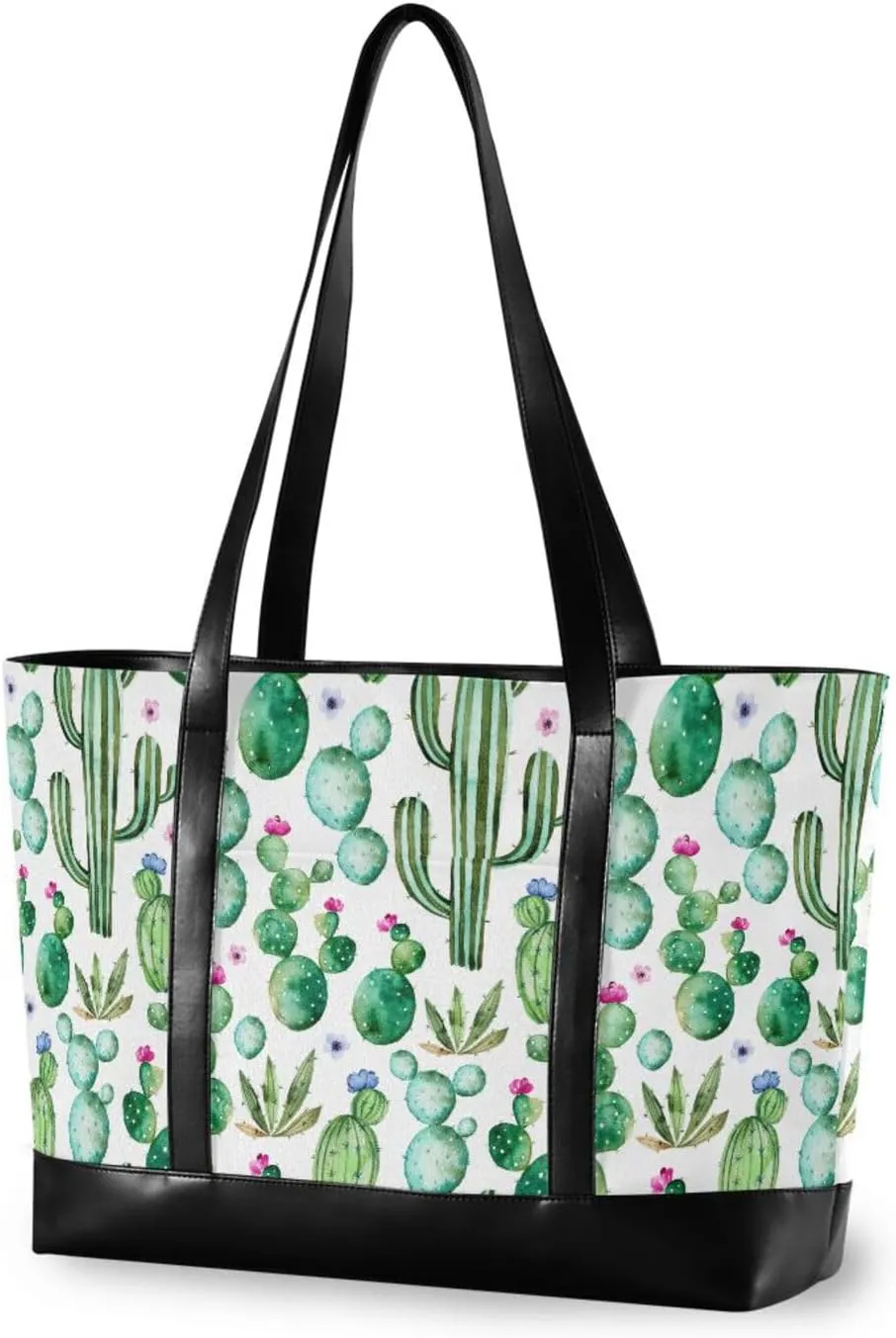 Butterflies Laptop Tote Bag for Women Travel Work Bag Handbags Purse Canvas Teacher Tote Bags with Zipper