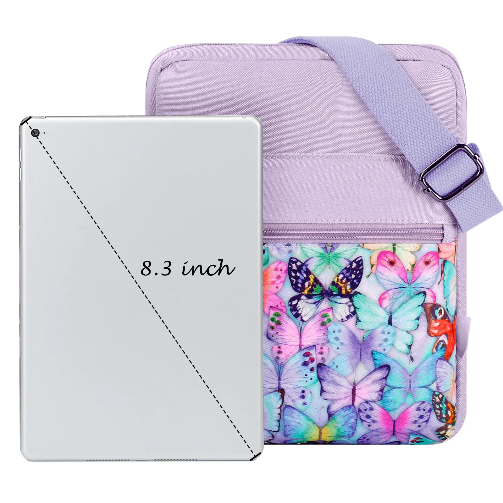 Butterfly Pink Crossbody Purse