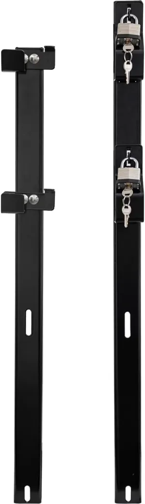 Buyers Products LT19 2-Position Trimmer Rack for Open & Closed Landscape Trailers, Holds 2 Weed-Eaters, Made in The USA, Lawn Care Equipment, Heavy Duty Storage Solution for Work Vehicles