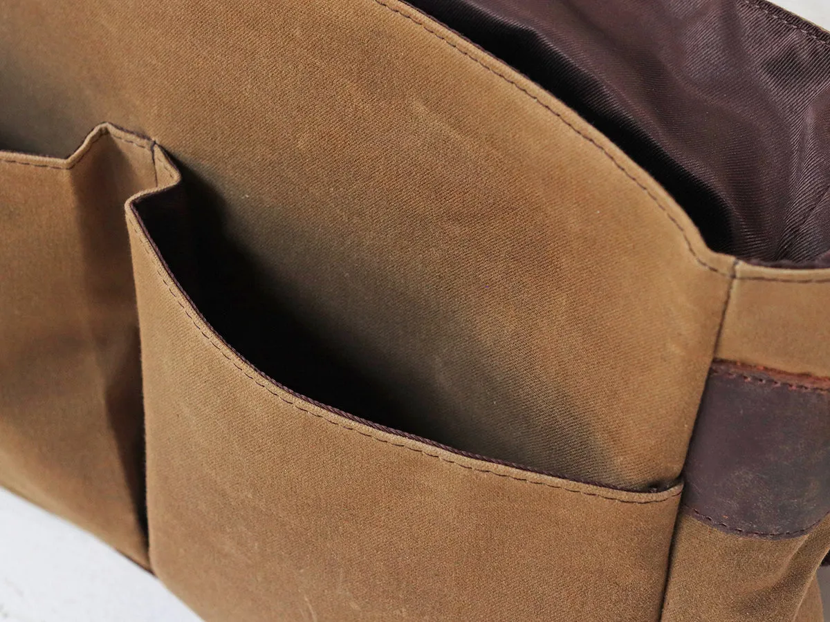 Canvas and Leather Satchel for Women