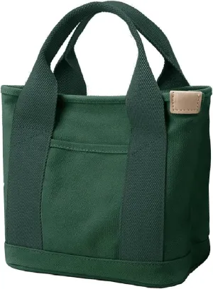 Canvas Tote Bag for Women,Small Totes Bags with Zipper Cute Crossbody Purse with Pockets Large Shoulder Handbag,2 Sizes