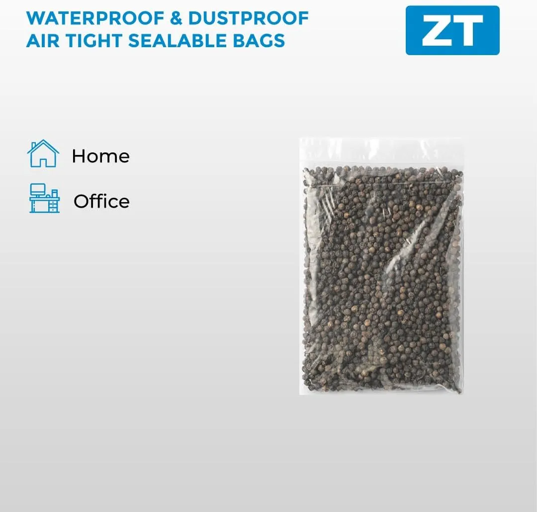 CASE OF 1000 CLEAR PLASTIC RECLOSABLE Zip BAGSBulk 2 mil Thick Strong & Durable Poly Baggies With Resealable Zipper Top Lock For Travel, Storage, Packaging & Shipping. (5x7)