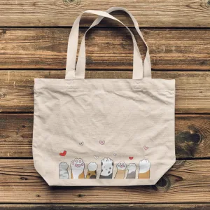 “Cats & Dogs I” Canvas Tote