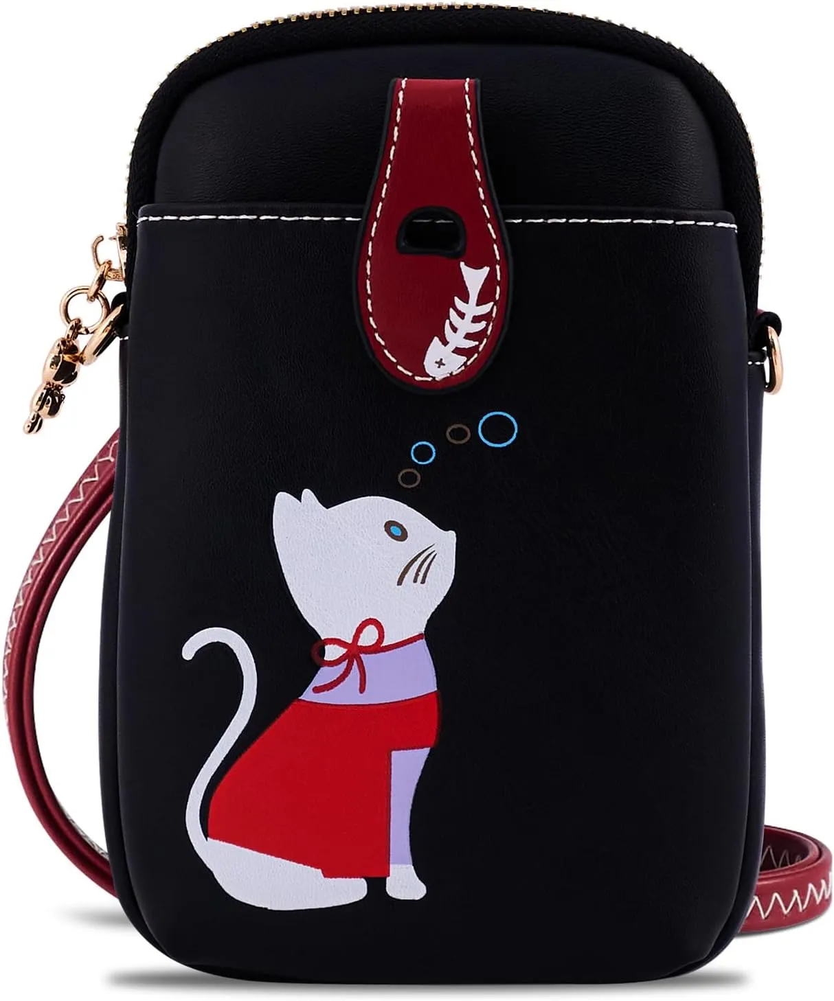 Cell Phone Purse,Small Crossbody Bag for Women,Cute Leather Handbag with Adjustable Strap for Travel Work Daily