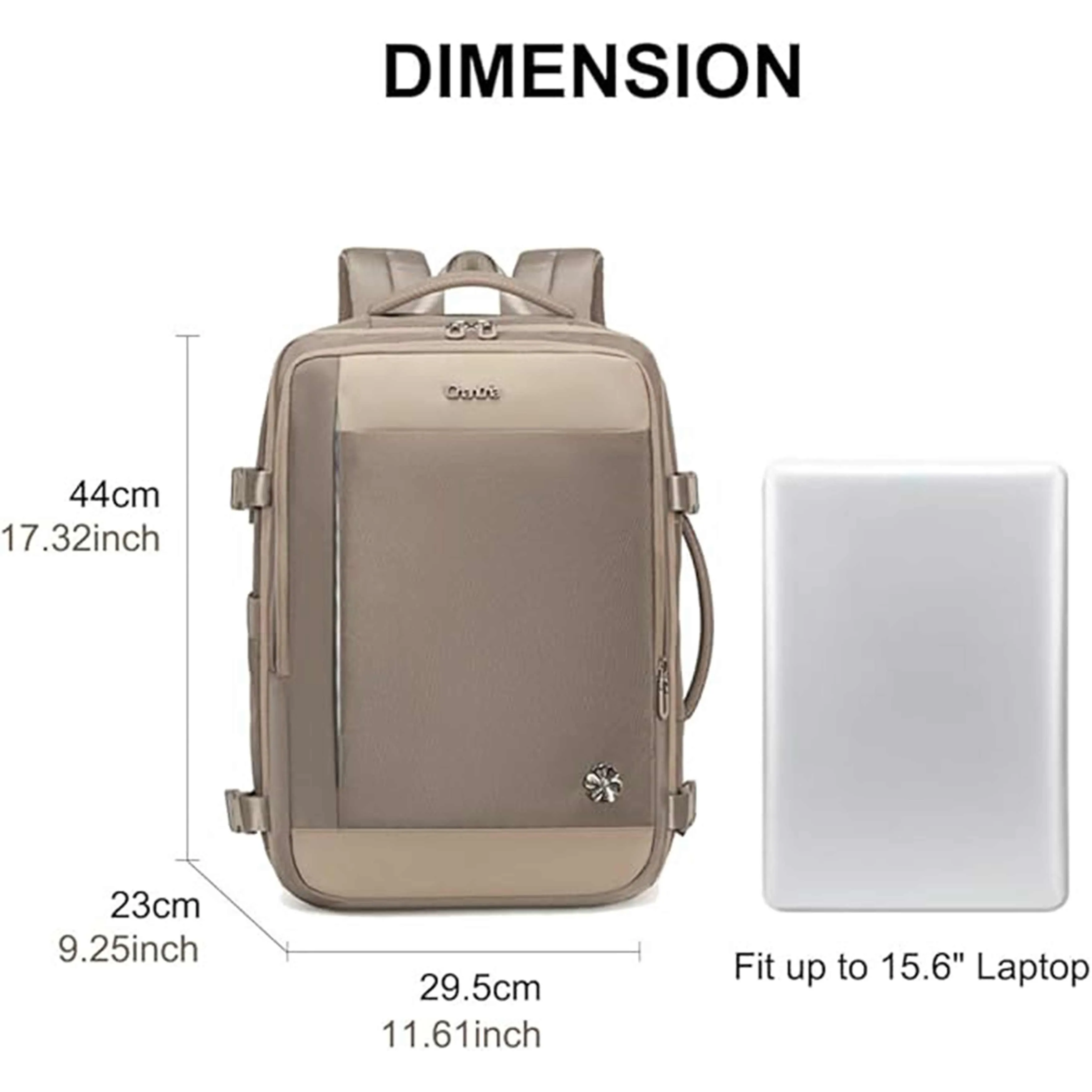 Chantria Expandable Premium Travel Backpack Water Resistant Multifunctional Backpack with Built in USB port and Headphone Jack for Women, CB00606