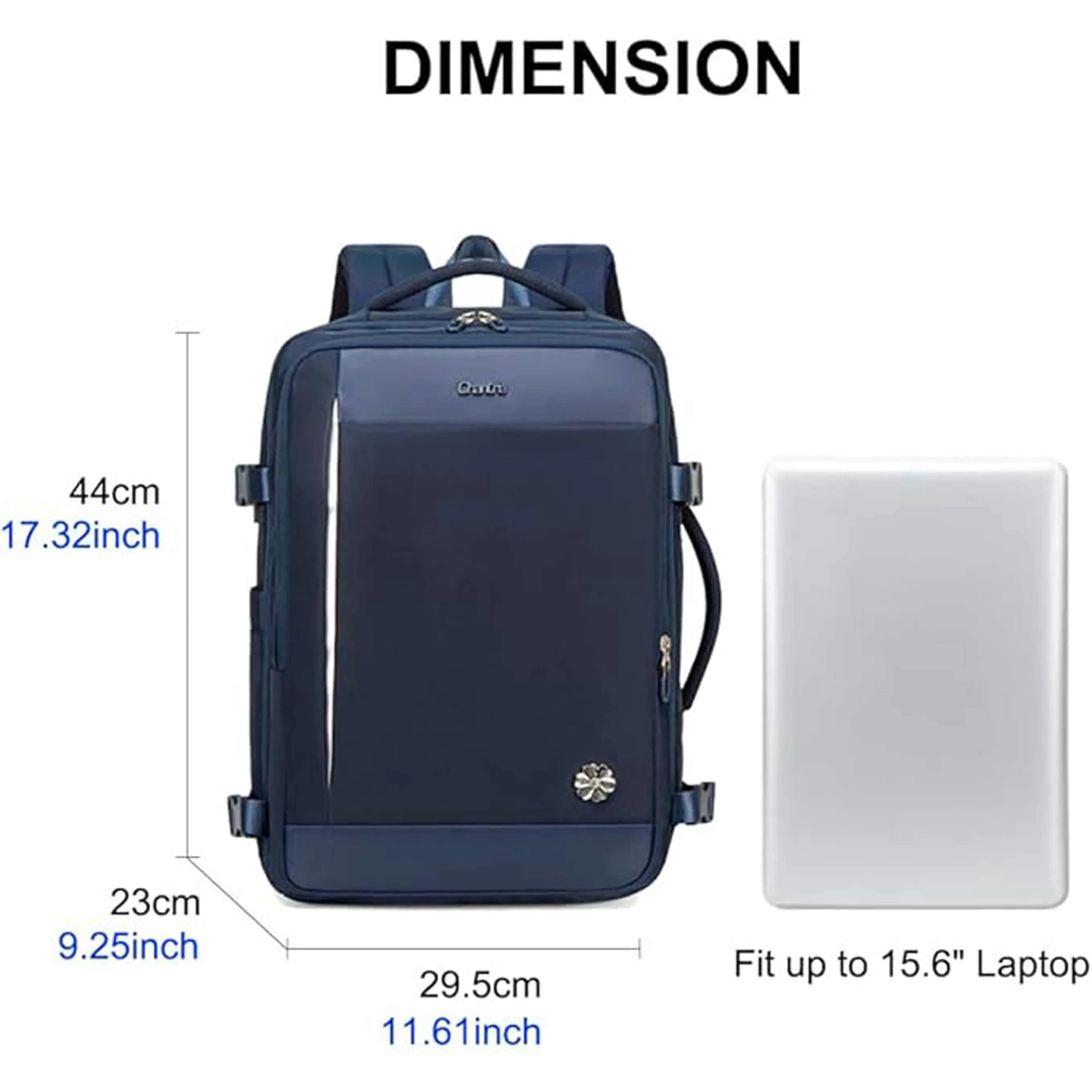 Chantria Expandable Premium Travel Backpack Water Resistant Multifunctional Backpack with Built in USB port and Headphone Jack for Women, CB00606