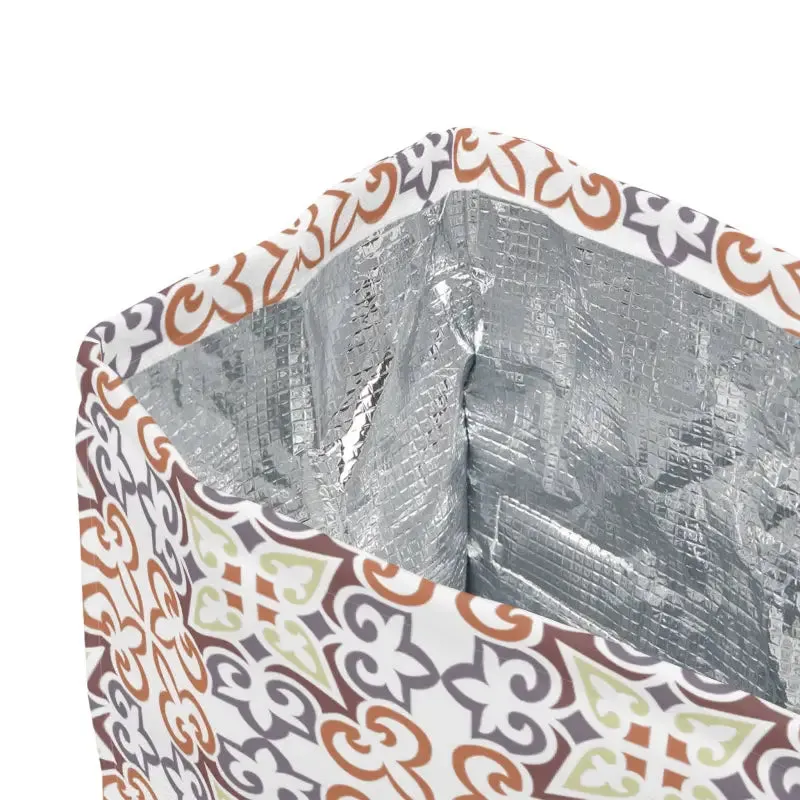 Chic Eco Block Pattern Lunch Bag