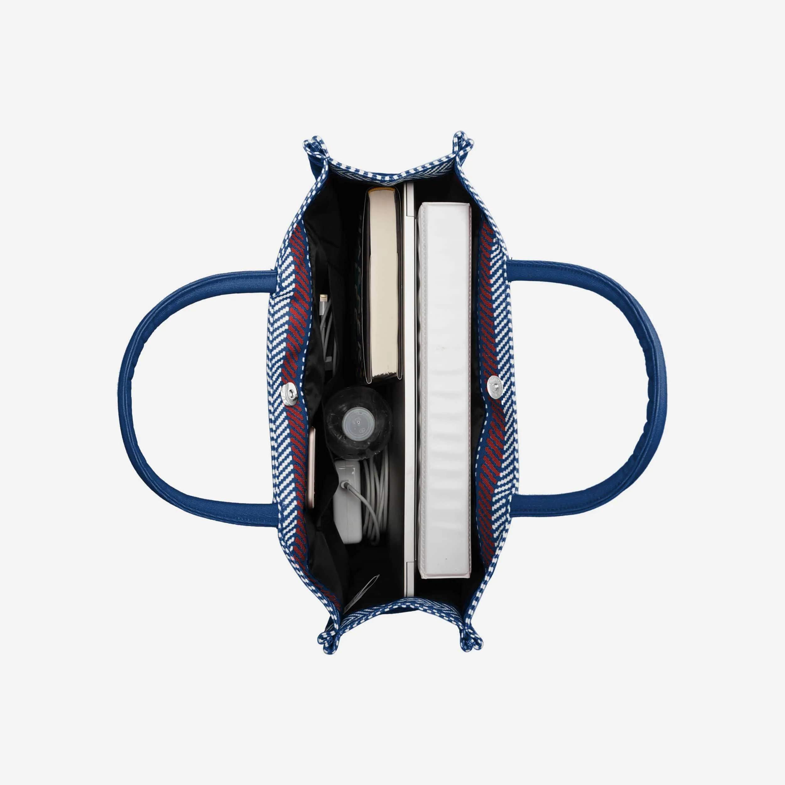 Chicago Cubs Stitch Pattern Canvas Tote Bag