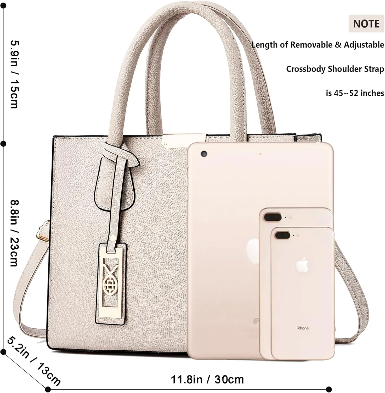 CHICAROUSAL Crossbody Purses and Handbags for Women PU Leather Tote Shoulder Bags Top Handle Satchel