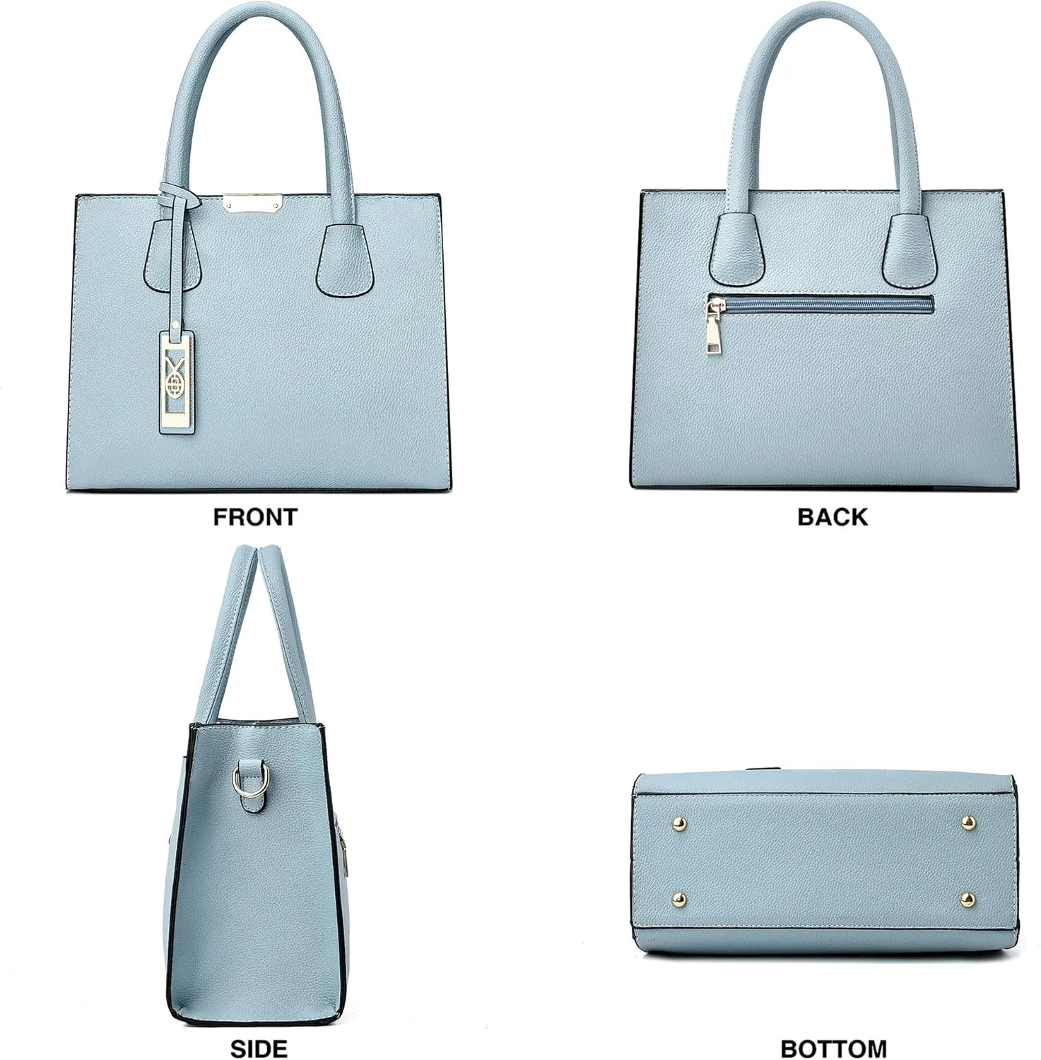 CHICAROUSAL Crossbody Purses and Handbags for Women PU Leather Tote Shoulder Bags Top Handle Satchel