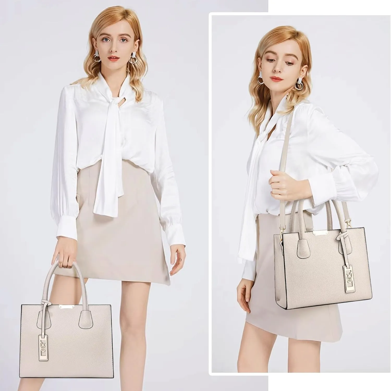 CHICAROUSAL Crossbody Purses and Handbags for Women PU Leather Tote Shoulder Bags Top Handle Satchel
