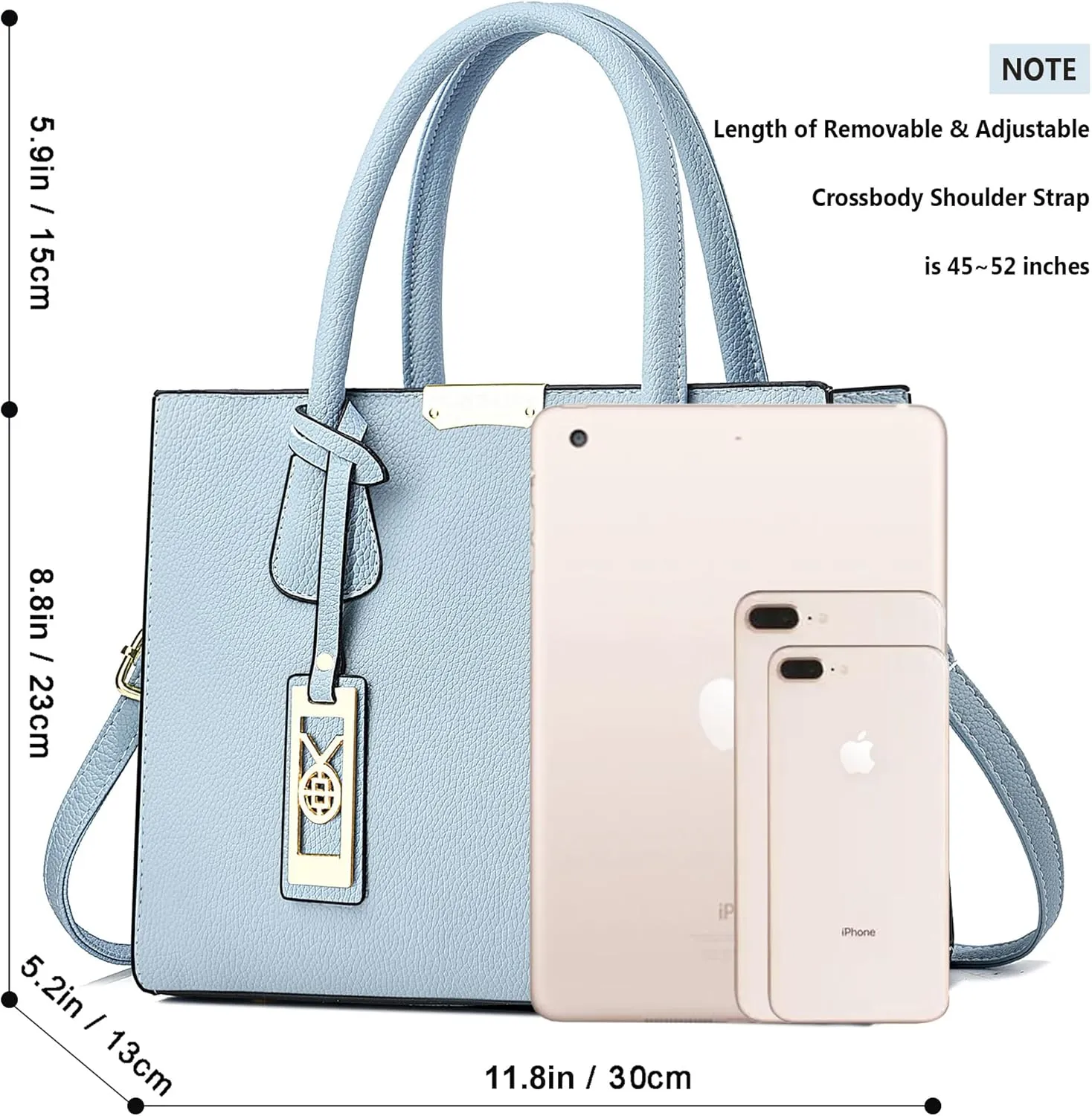 CHICAROUSAL Crossbody Purses and Handbags for Women PU Leather Tote Shoulder Bags Top Handle Satchel