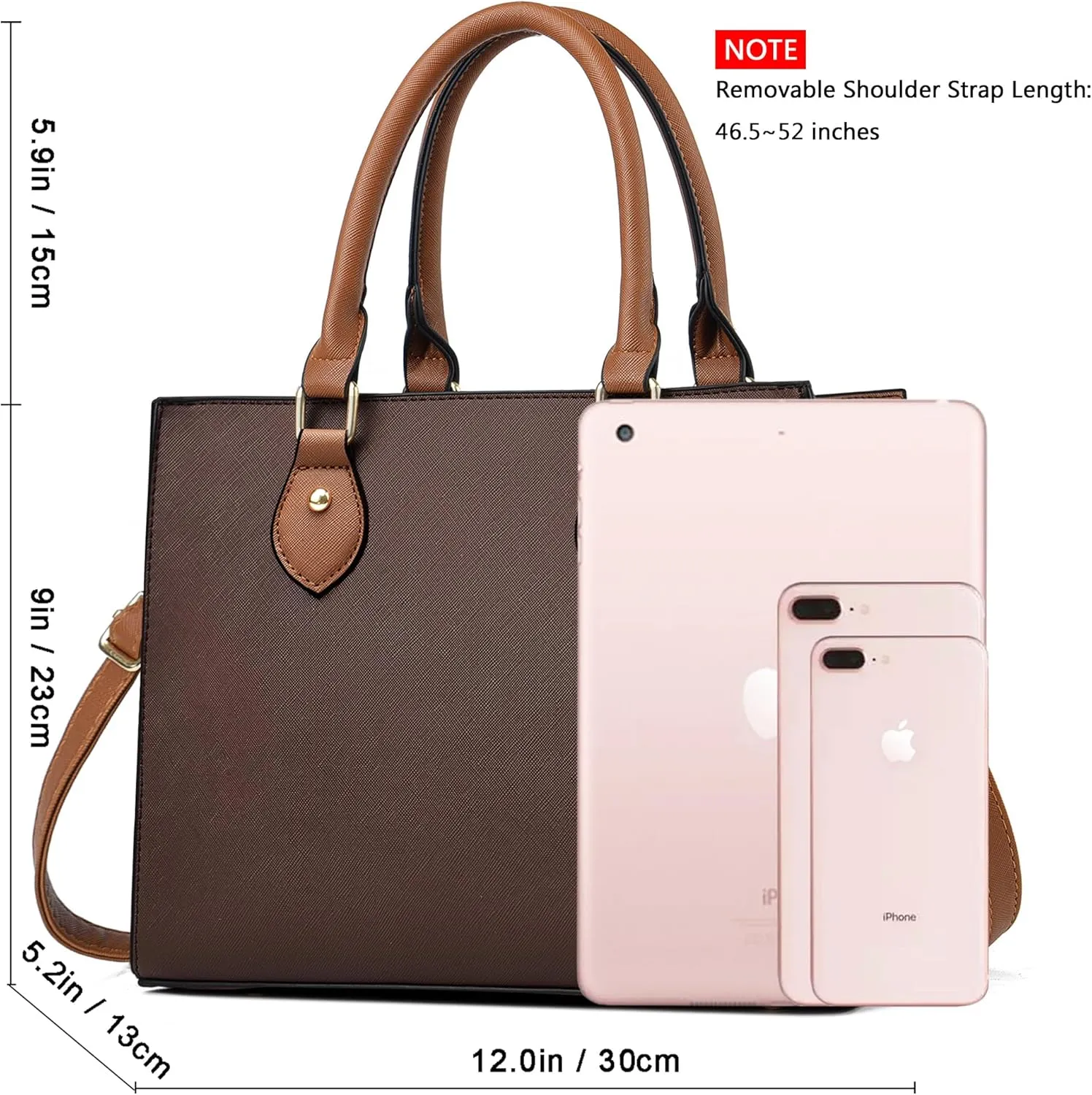 CHICAROUSAL Crossbody Purses and Handbags for Women PU Leather Tote Top Handle Satchel Shoulder Bags
