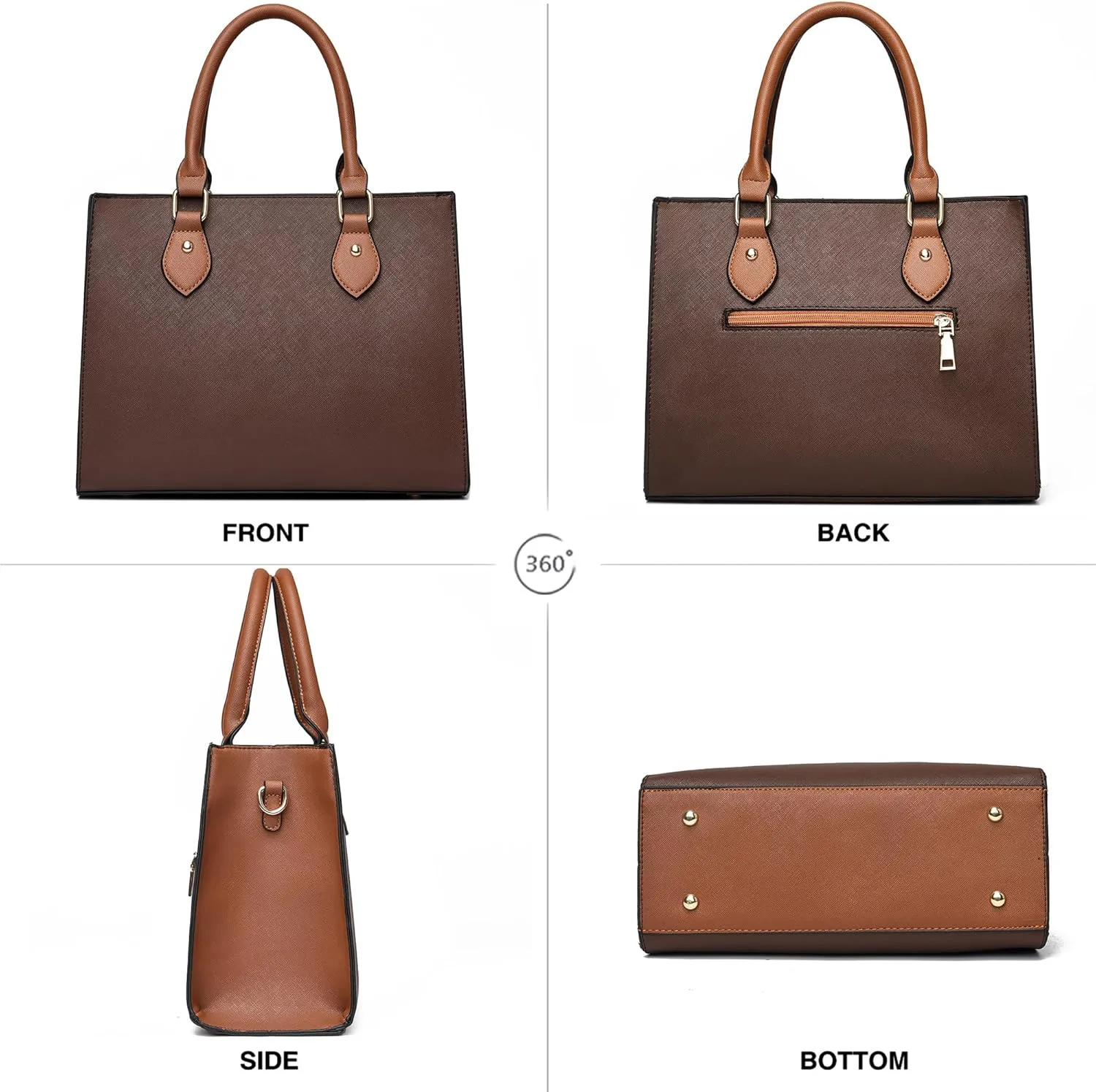 CHICAROUSAL Crossbody Purses and Handbags for Women PU Leather Tote Top Handle Satchel Shoulder Bags