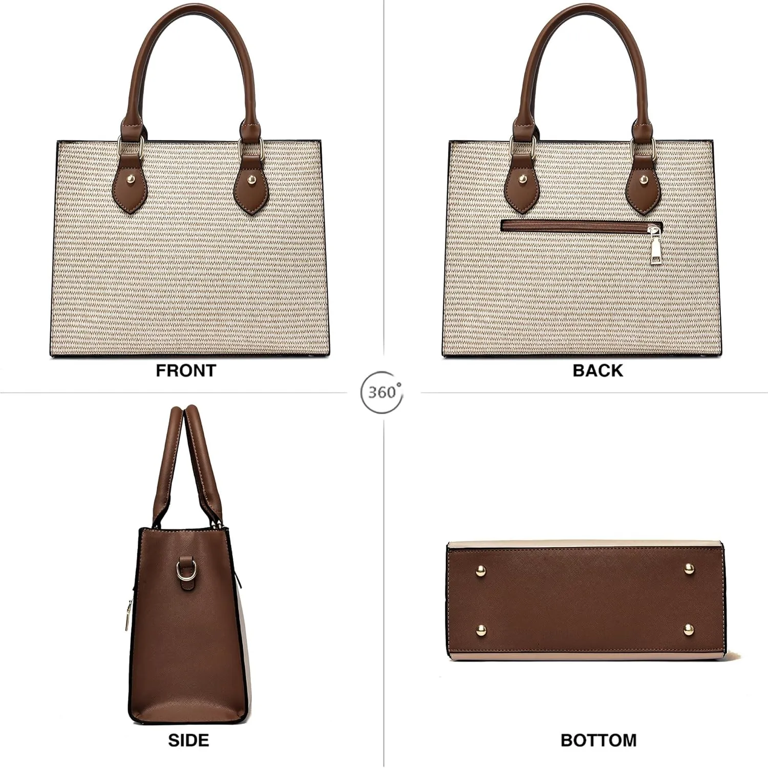 CHICAROUSAL Crossbody Purses and Handbags for Women PU Leather Tote Top Handle Satchel Shoulder Bags