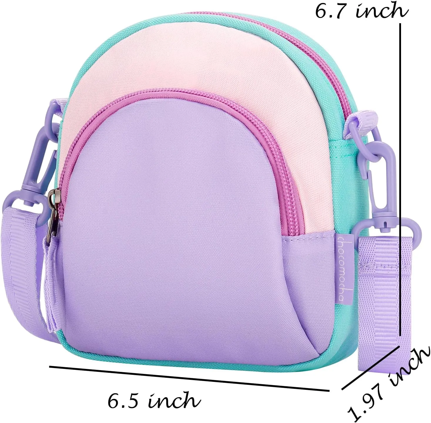 Choco Mocha Little Girls Purse for Kids 4-6 6-8 Girls Crossbody Purses for Kids Crossbody Bag Toddler Purse 2 3 4 year old,