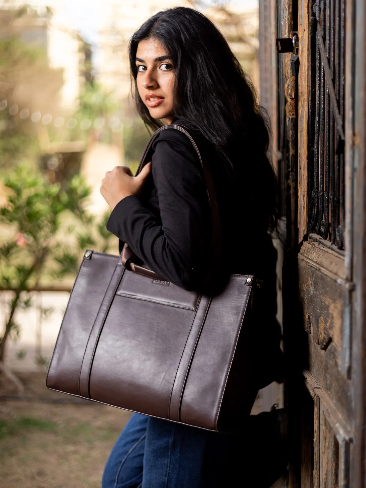 Chocolate Brown Work Bag