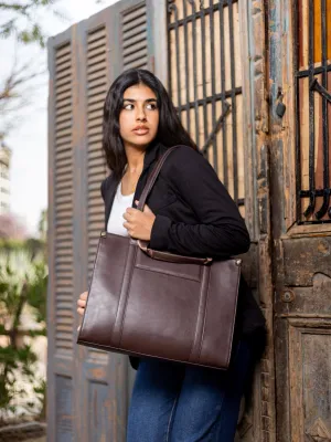 Chocolate Brown Work Bag