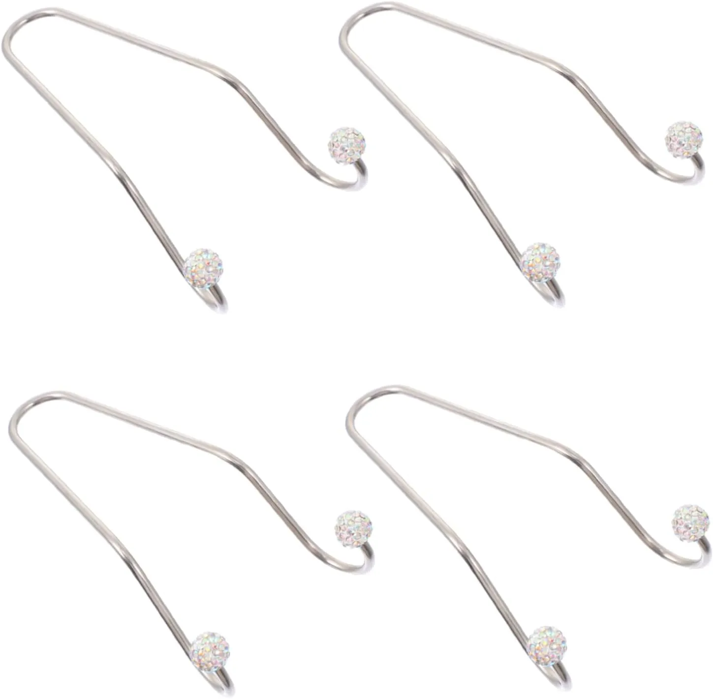 Ciieeo 4pcs Bling Car Hooks Durable Purse Hangers Multi Use Headrest Hooks for Groceries Handbags and Schoolbags Keep Your Car Organized