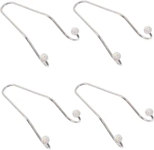 Ciieeo 4pcs Bling Car Hooks Durable Purse Hangers Multi Use Headrest Hooks for Groceries Handbags and Schoolbags Keep Your Car Organized