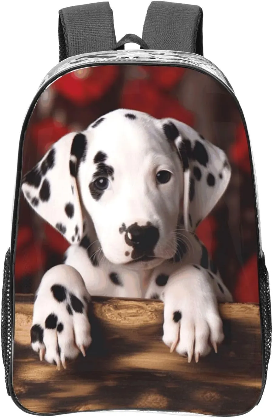 Clear Backpack Heavy Duty PVC Transparent Bookbag dalmatian puppy Backpack Daypack Laptop Backpack
