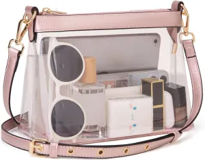 Clear Bag for Stadium Events, Clear Purses for Women, Stadium Approved Clear Crossbody Bag