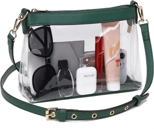 Clear Bag for Stadium Events, Clear Purses for Women, Stadium Approved Clear Crossbody Bag