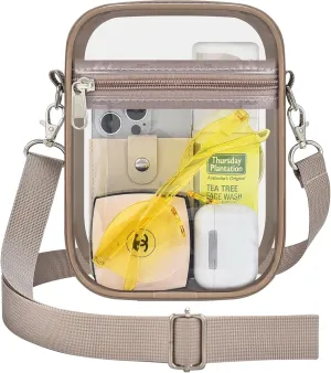 Clear Bag for Stadium Events - Small Purse, Mini Sport Fan Handbag for Concert, Work, Travel