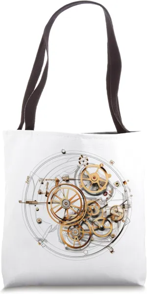 Clock Watch Movement Gears are busy but working fine Tote Bag