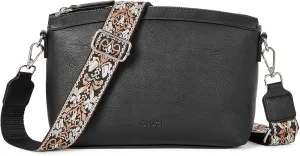 CLUCI Crossbody Bags for Women, Vegan Leather Shoulder Handbags, Purses for Women with Adjustable Wide Strap