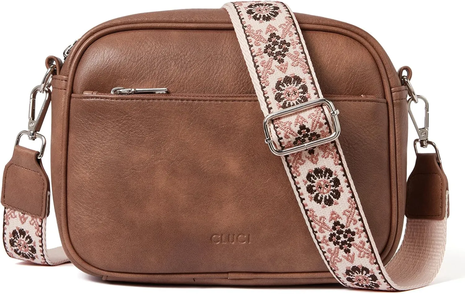CLUCI Crossbody Bags for Women, Vegan Leather Shoulder Handbags，Purses for Women with Adjustable Wide Strap