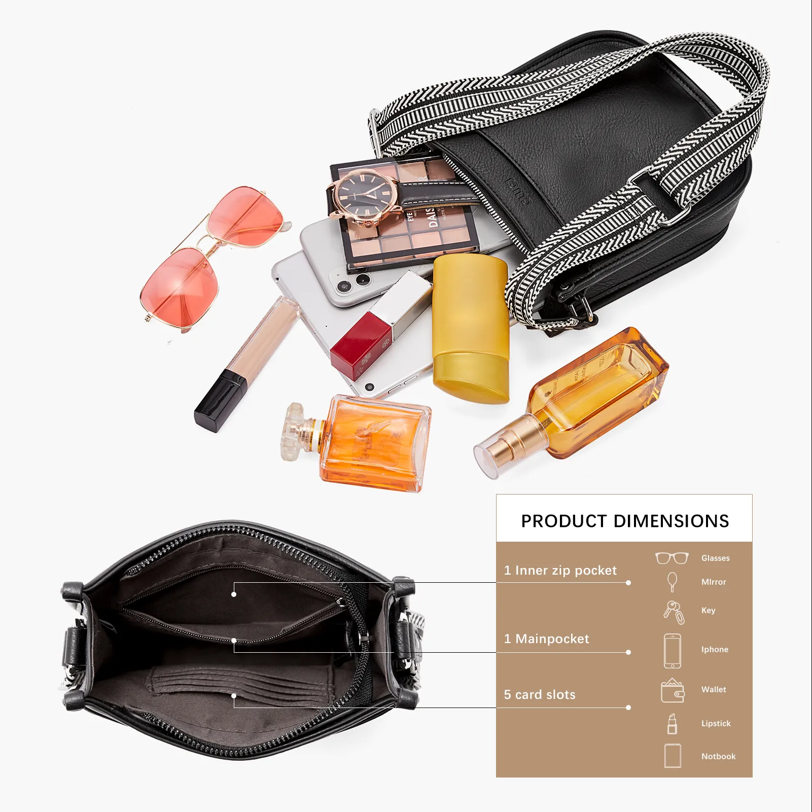 CLUCI Small Crossbody Bags for Women Trendy Small Purses for Women