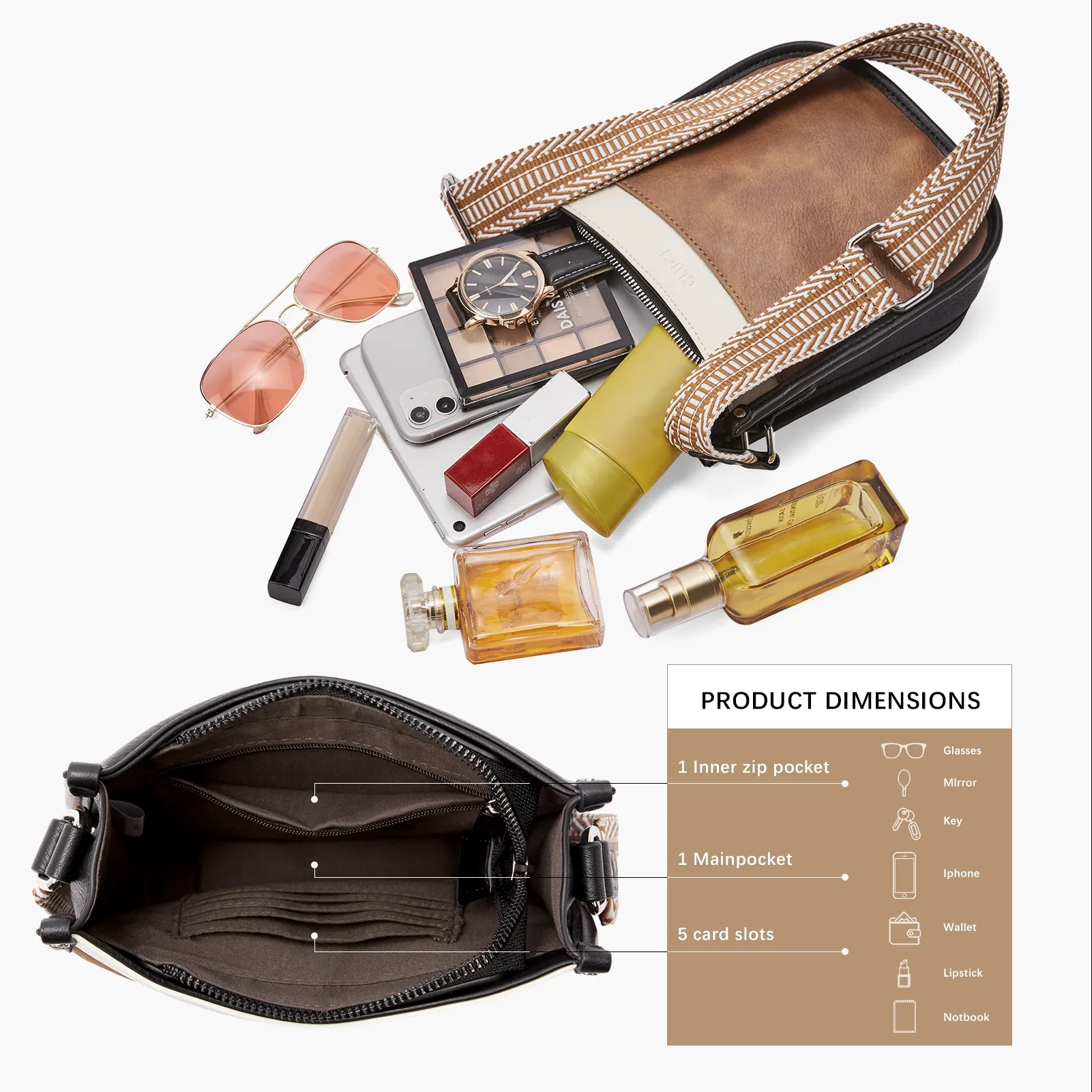 CLUCI Small Crossbody Bags for Women Trendy Small Purses for Women