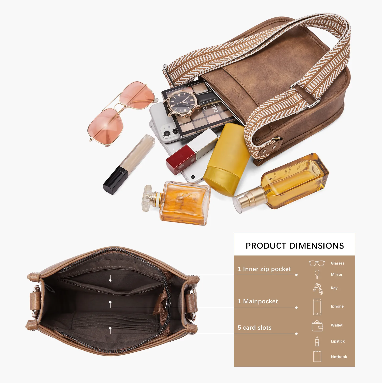 CLUCI Small Crossbody Bags for Women Trendy Small Purses for Women