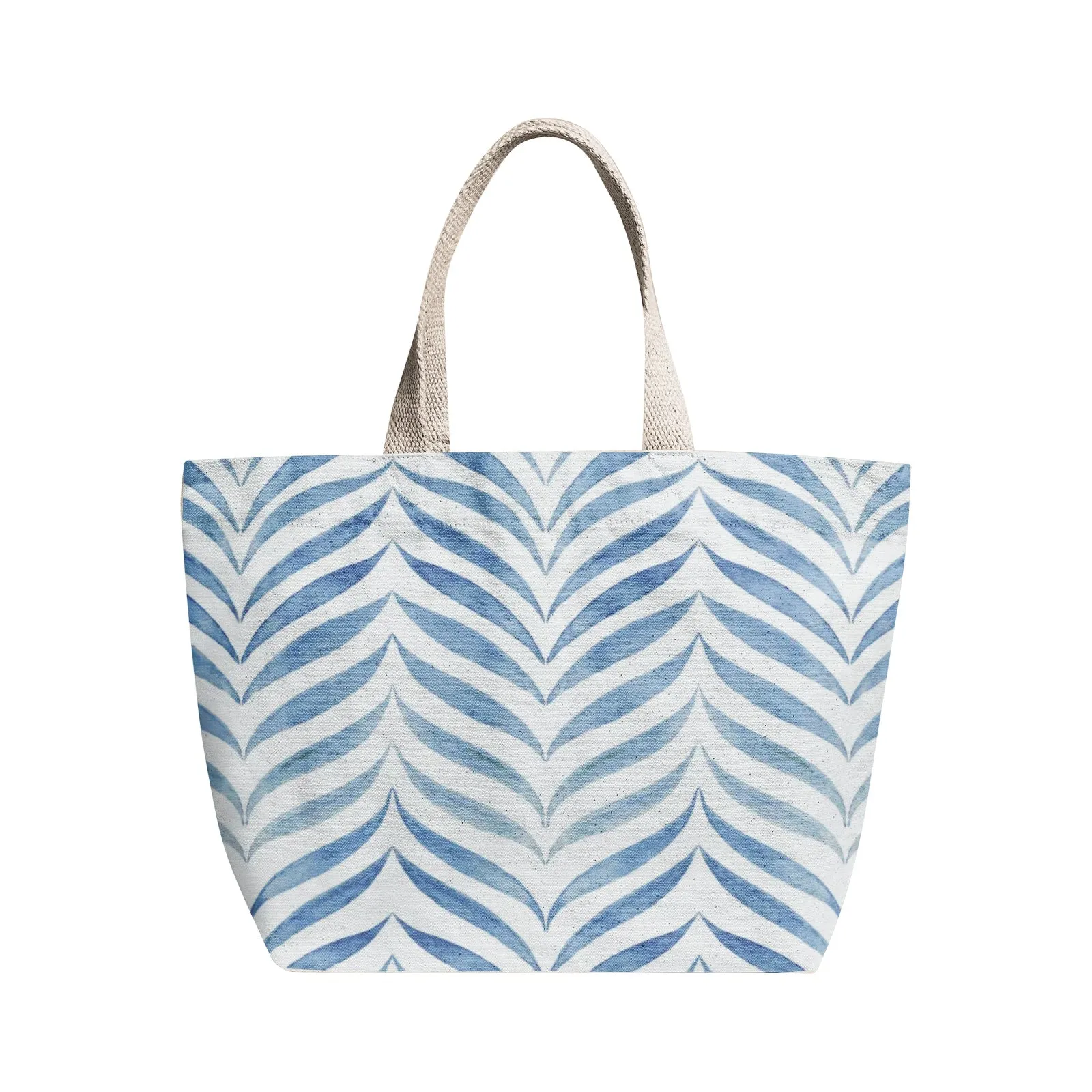 Coastal Blue Canvas Tote Bag