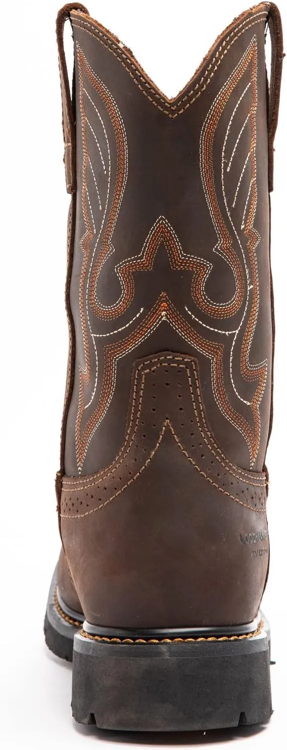 Cody James Men's Mustang Saddle Waterproof Western Work Boot Soft Toe - C9wr5