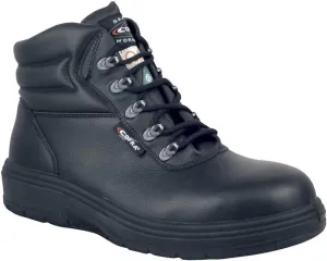 Cofra Work Shoes - Heat Resistant Asphalt Footwear with Composite Safety Toe & Heat Defender Nitrile Rubber Outsole - Black